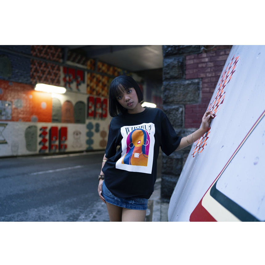 一乗ひかる × Awich WHORU? S/S Tee [BLACK]