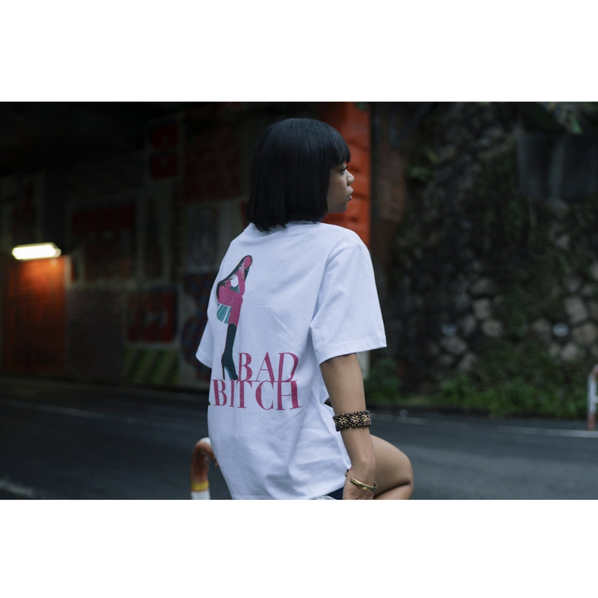 Hikaru Ichijo × Awich BAD BITCH S/S Tee [WHITE]