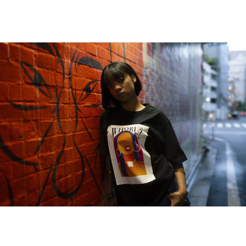 一乗ひかる × Awich WHORU? S/S Tee [BLACK]