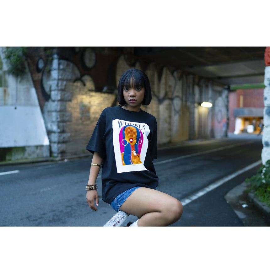 一乗ひかる × Awich WHORU? S/S Tee [BLACK]