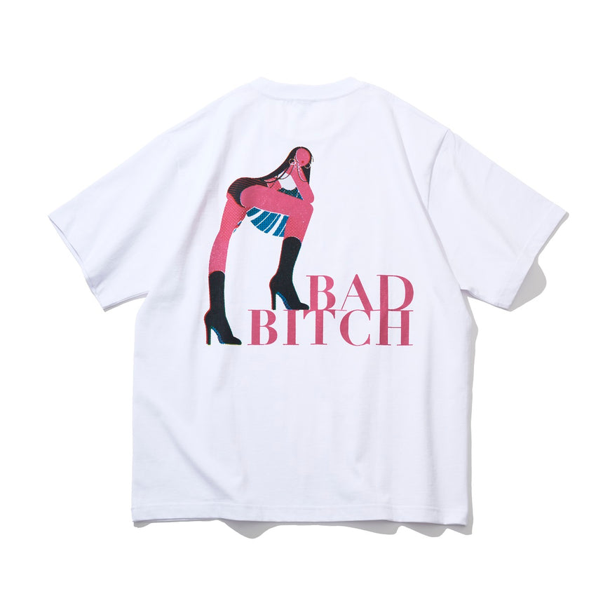 一乗ひかる × Awich BAD BITCH S/S Tee [WHITE]
