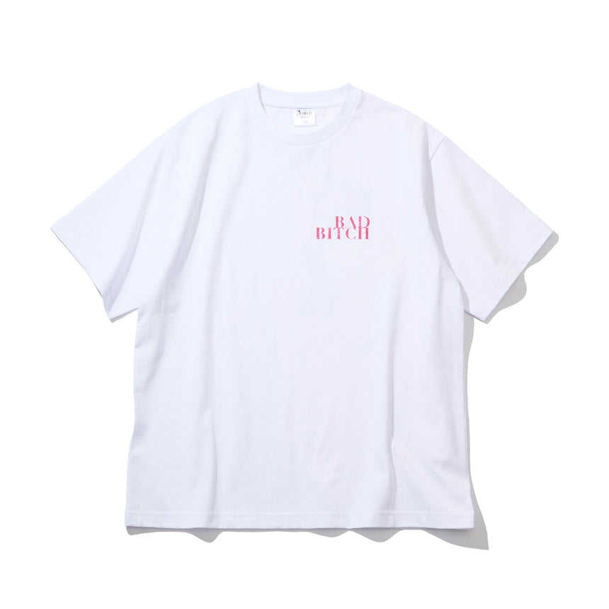 一乗ひかる × Awich BAD BITCH S/S Tee [WHITE]