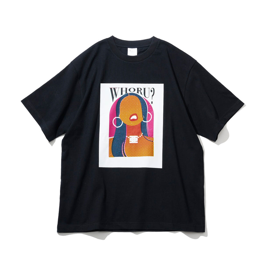 一乗ひかる × Awich WHORU? S/S Tee [BLACK]